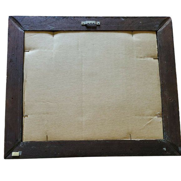 Framed Print Clipper Ships and Lighthouse Scene Pencil Drawing 12" x 14" Glass - Picture 8 of 8